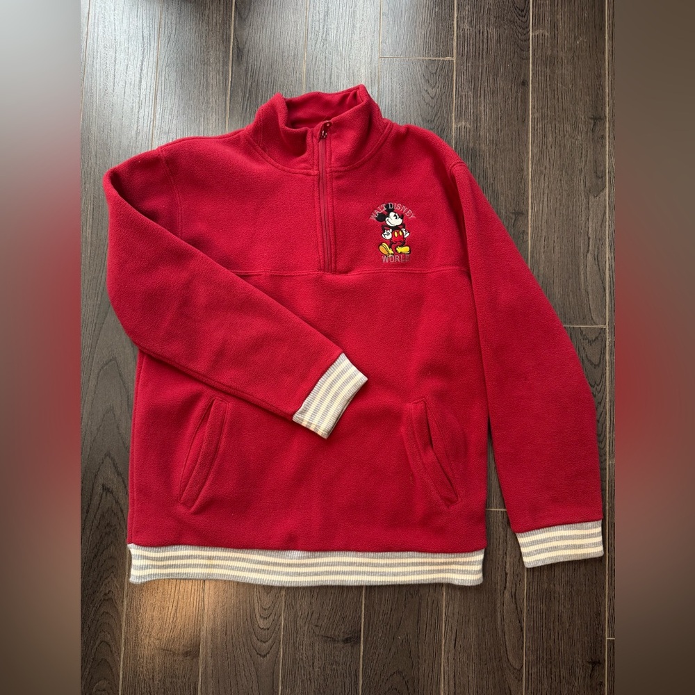 Disney Parks Boys Mickey Mouse Fleece Sweater Size Large